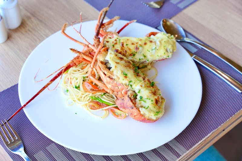 Lobster linguine pasta special